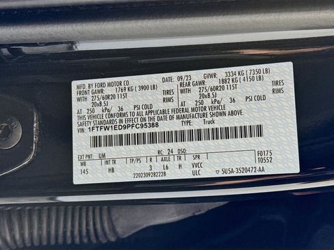 Used 2023 Ford F150 Lariat w/ Equipment Group 502A High image 34