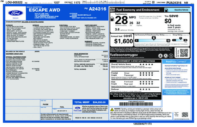 Used 2023 Ford Escape ST-Line w/ Tech Pack #1 AWD/4WD image 53