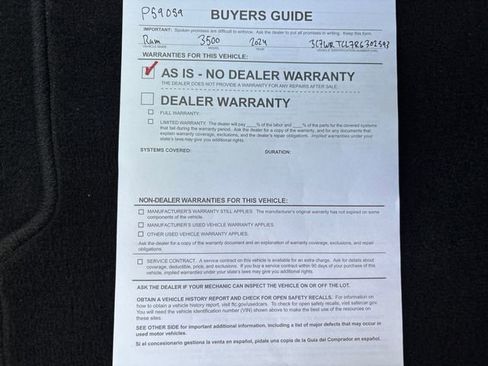 Used 2024 RAM 3500 SLT w/ Quick Order Package 2YG SLT image 37