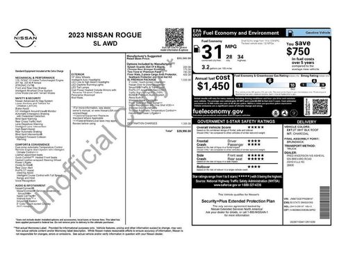 Used 2023 Nissan Rogue SL w/ SL Premium Package image 33