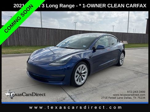 Used 2021 Tesla Model 3 Long Range AWD/4WD image 1