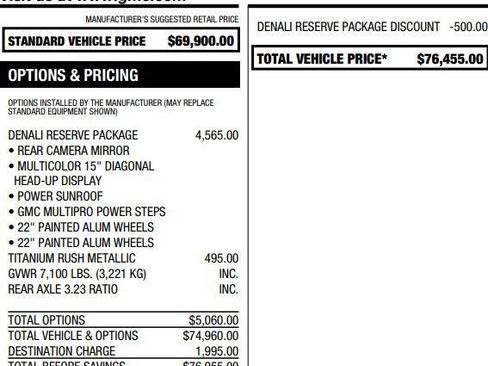 Certified 2024 GMC Sierra 1500 Denali w/ Denali Reserve Package AWD/4WD image 2