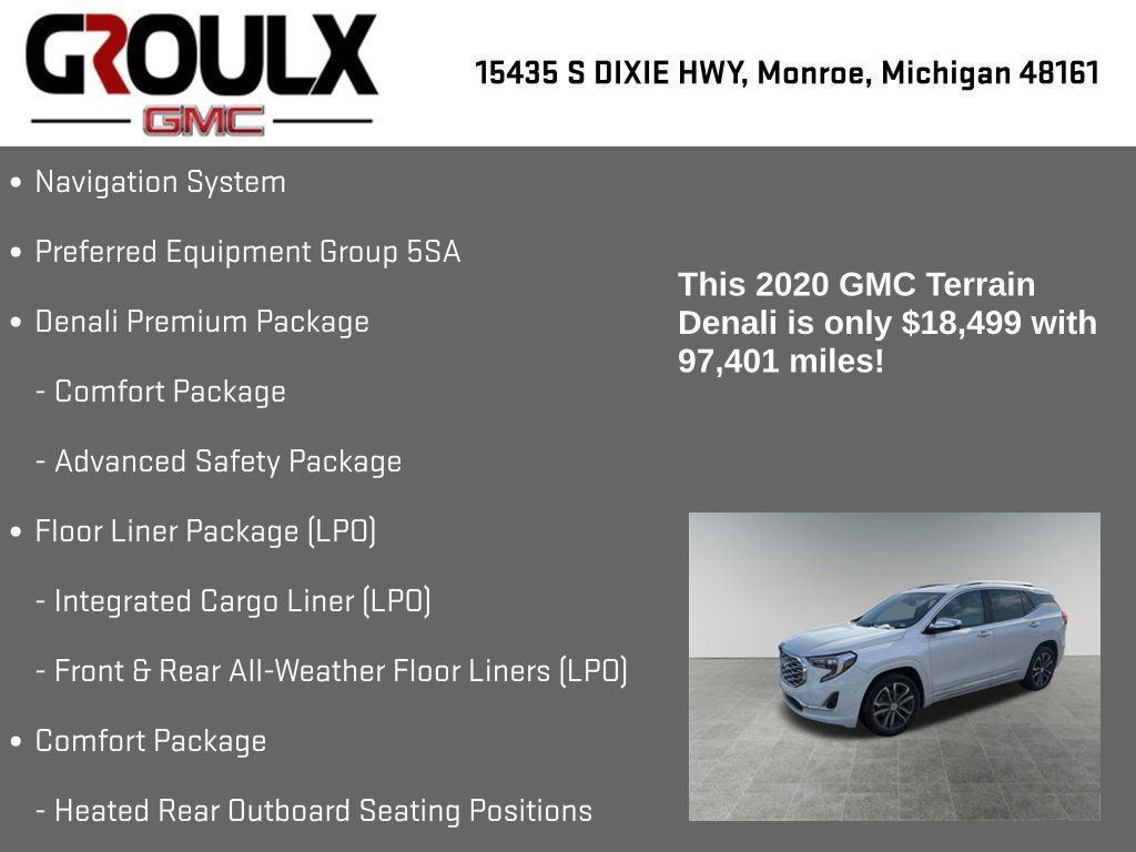 Used 2020 GMC Terrain Denali w/ Denali Premium Package FWD image 8