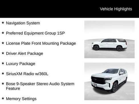 Used 2023 Chevrolet Suburban RST w/ Luxury Package AWD/4WD image 3