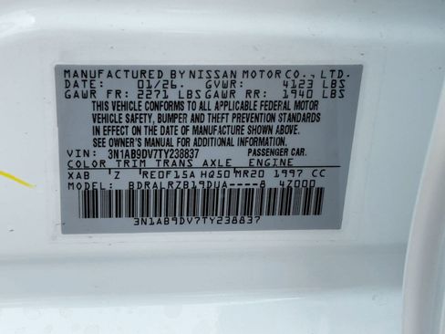 New 2026 Nissan Sentra SR w/ Floor Mat Package FWD image 19