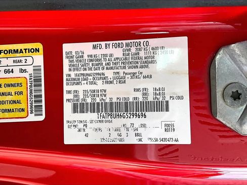Used 2016 Ford Mustang Premium RWD image 16