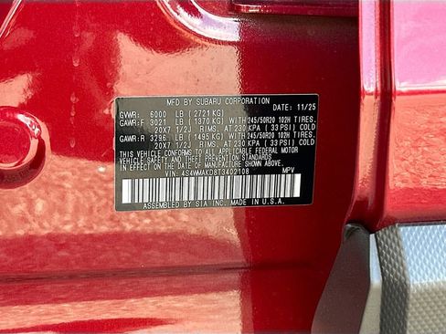 New 2026 Subaru Ascent Touring image 34