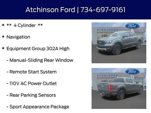 Certified 2023 Ford Ranger XLT w/ Equipment Group 302A High image 12