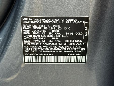 Used 2021 Volkswagen Atlas SE w/ Panoramic Sunroof Package image 29