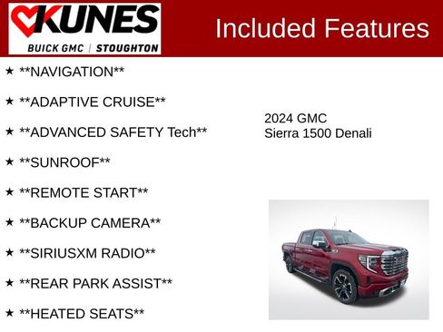 Used 2024 GMC Sierra 1500 Denali w/ Technology Package image 2