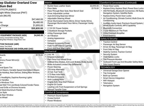 Used 2023 Jeep Gladiator Overland w/ Popular Equipment Package AWD/4WD image 6