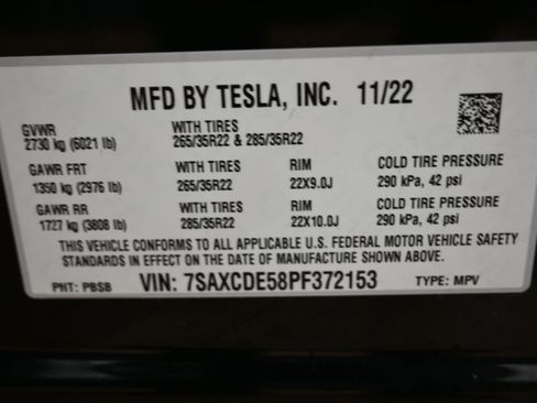 Used 2023 Tesla Model X AWD/4WD image 45