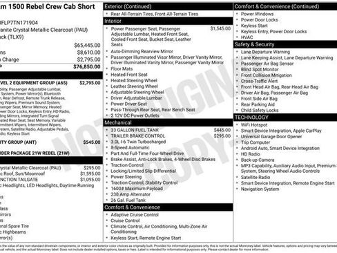 Used 2026 RAM 1500 Rebel w/ Rebel Level 2 Equipment Group AWD/4WD image 42