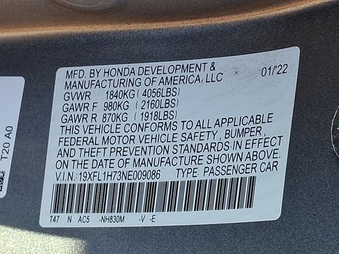 Used 2022 Honda Civic EX-L image 26