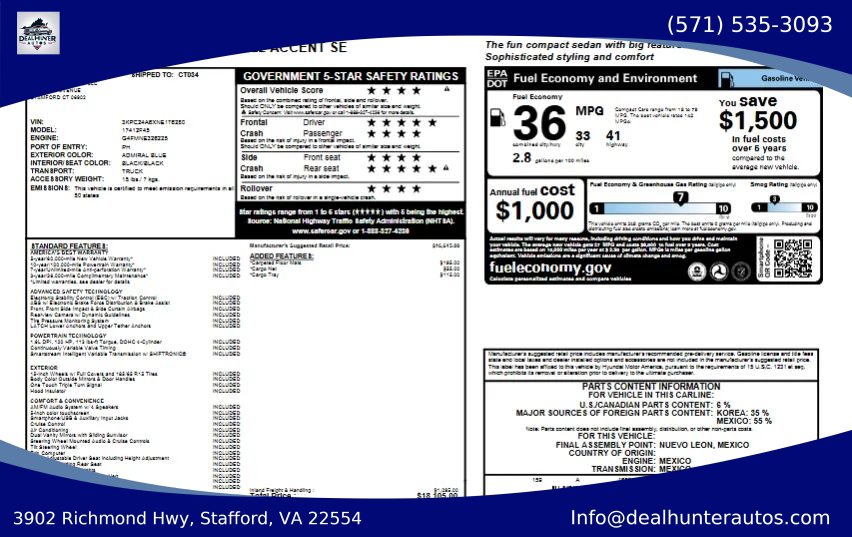 Used 2022 Hyundai Accent SE FWD image 2