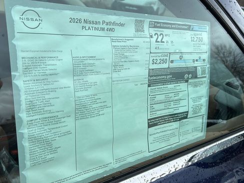New 2026 Nissan Pathfinder Platinum image 30