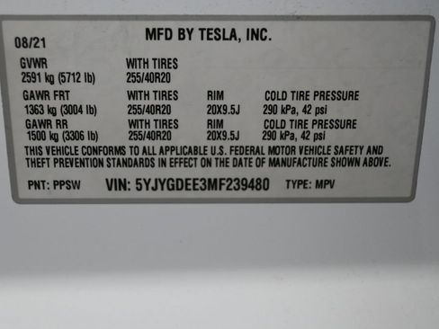 Used 2021 Tesla Model Y Long Range AWD/4WD image 8