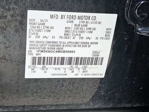 Used 2021 Ford Explorer ST w/ Equipment Group 401A AWD/4WD image 43