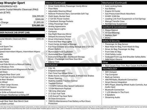 Used 2024 Jeep Wrangler Unlimited Sport AWD/4WD image 4
