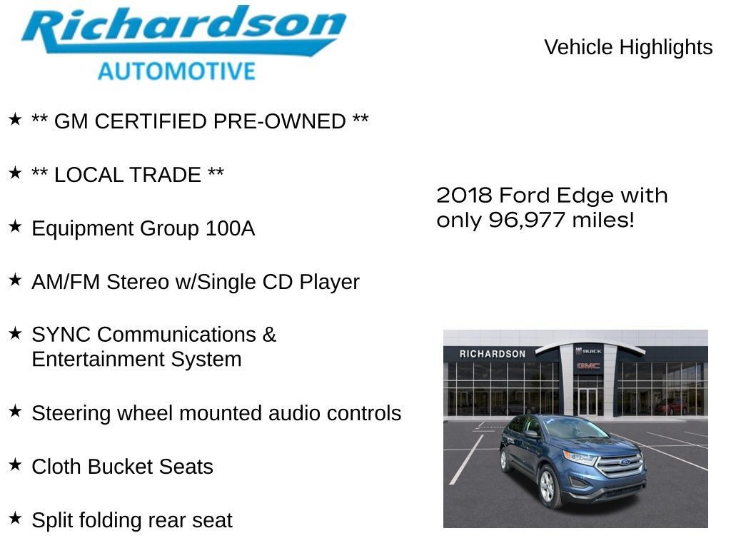 Used 2018 Ford Edge SE AWD/4WD image 10