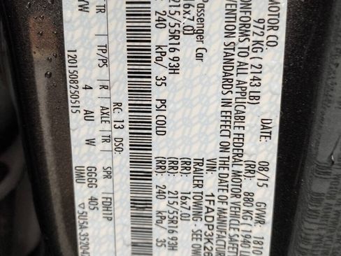 Used 2015 Ford Focus SE w/ Reverse Sensing Package FWD image 33