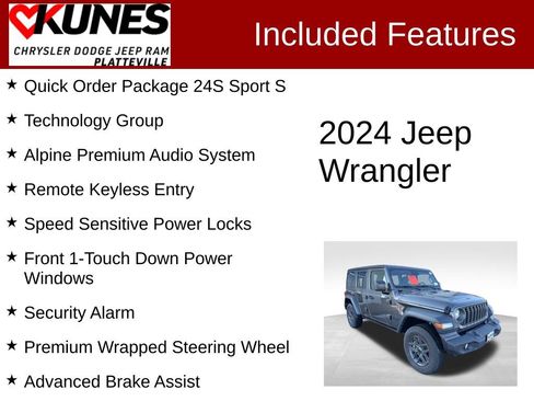 New 2024 Jeep Wrangler Sport S image 2