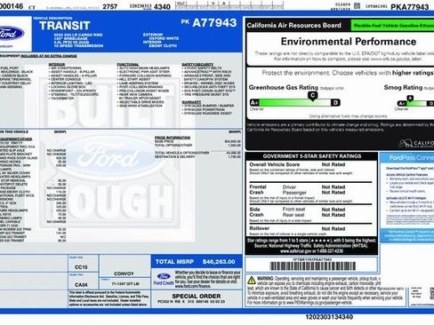 Used 2023 Ford Transit 250 Low Roof w/ Exterior Upgrade Package image 57