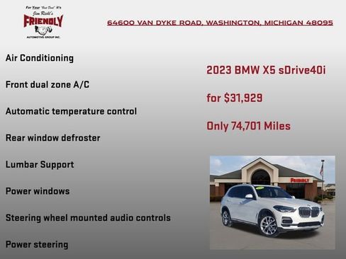 Used 2023 BMW X5 sDrive40i w/ Parking Assistance Package image 15