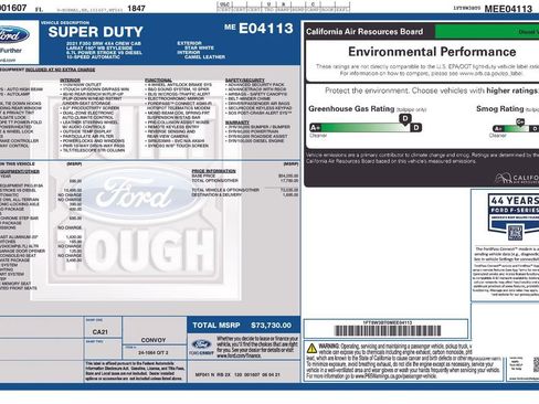 Used 2021 Ford F350 Lariat w/ Lariat Ultimate Package AWD/4WD image 5