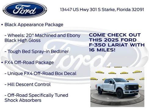 New 2025 Ford F350 Lariat w/ Black Appearance Package image 20