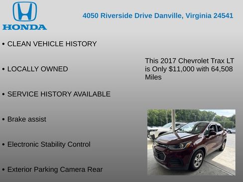 Used 2017 Chevrolet Trax LT w/ LT Convenience Package FWD image 7