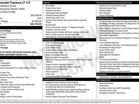 Certified 2025 Chevrolet Traverse LT image 5