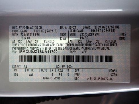 Used 2025 Ford Escape Platinum w/ Premium Technology Package image 22