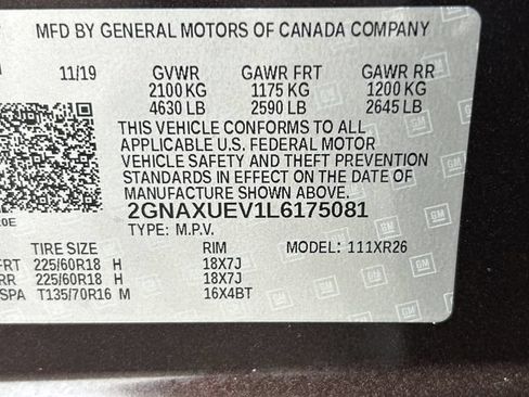 Used 2020 Chevrolet Equinox LT AWD/4WD image 32