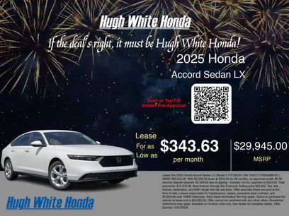 New 2025 Honda Accord LX