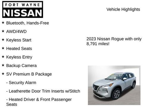Used 2023 Nissan Rogue SV w/ SV Premium B Package AWD/4WD image 8