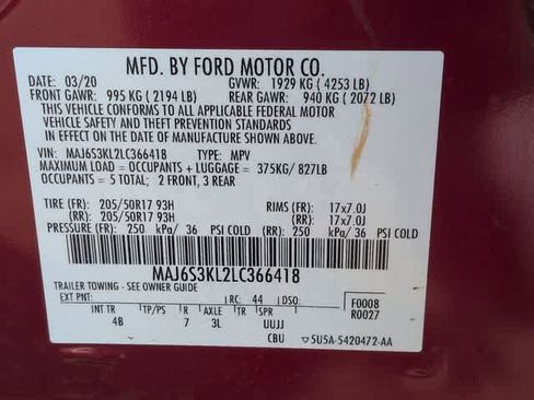 Used 2020 Ford EcoSport Titanium image 37