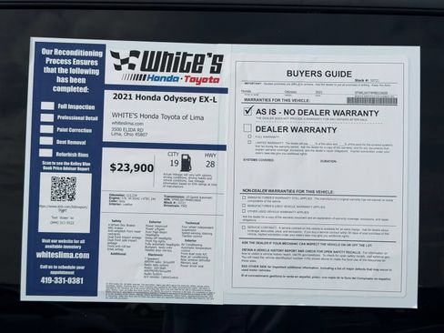 Used 2021 Honda Odyssey EX-L image 32