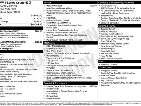 Used 2021 BMW 430i Coupe w/ Convenience Package image 36