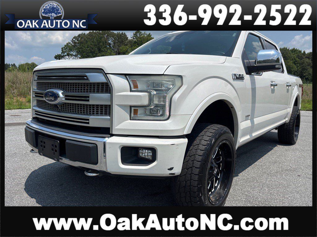 Used 2015 Ford F150 Platinum w/ Equipment Group 701A Luxury AWD/4WD image 1