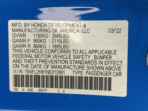 Used 2022 Honda Civic Sport image 40