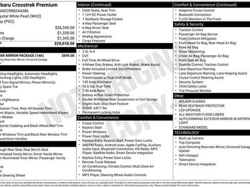 Used 2024 Subaru Crosstrek 2.0i Premium w/ Crosstrek Mirror Package image 12