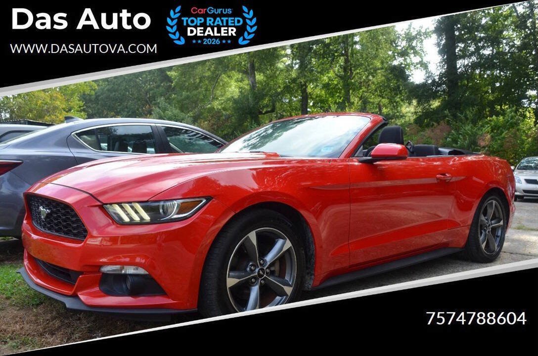 Used 2016 Ford Mustang Convertible w/ Equipment Group 051A RWD image 1