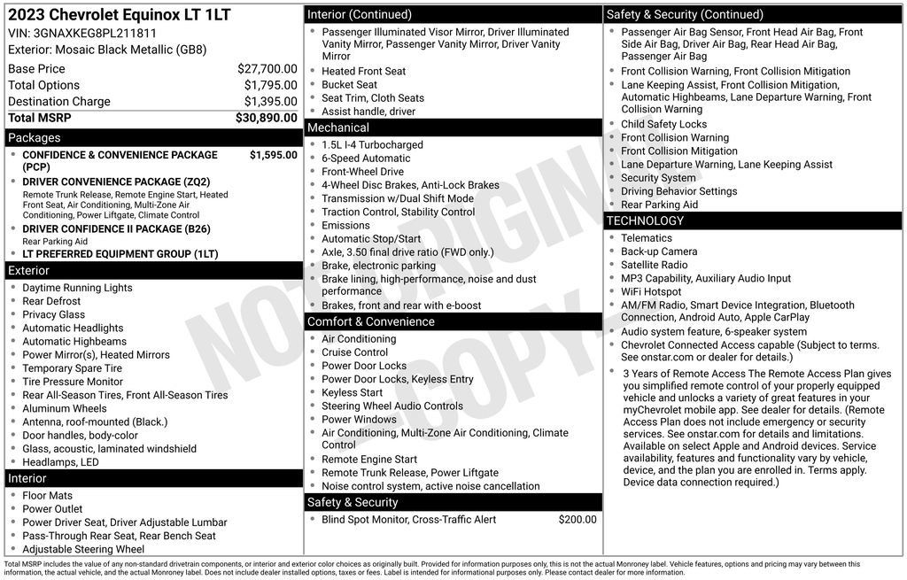 Used 2023 Chevrolet Equinox LT FWD image 3