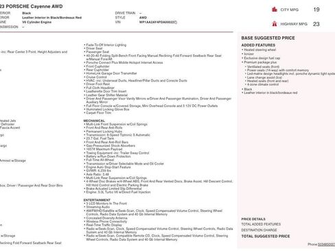 Used 2023 Porsche Cayenne Platinum Edition image 5