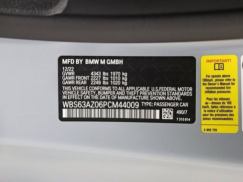 Used 2023 BMW M4 CSL image 45