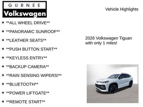 New 2026 Volkswagen Tiguan SE R-Line AWD/4WD image 7