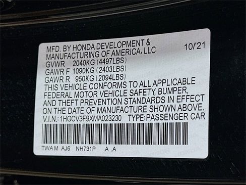 Used 2021 Honda Accord Touring image 28