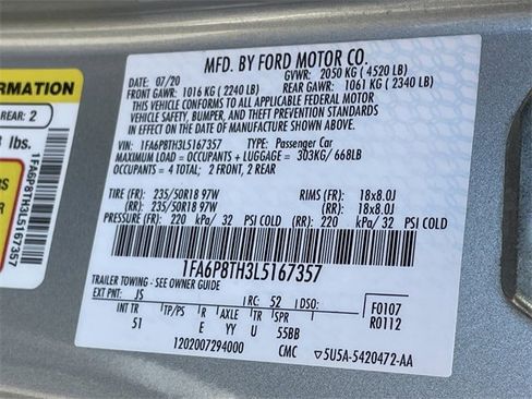 Used 2020 Ford Mustang Premium w/ Equipment Group 201A image 27