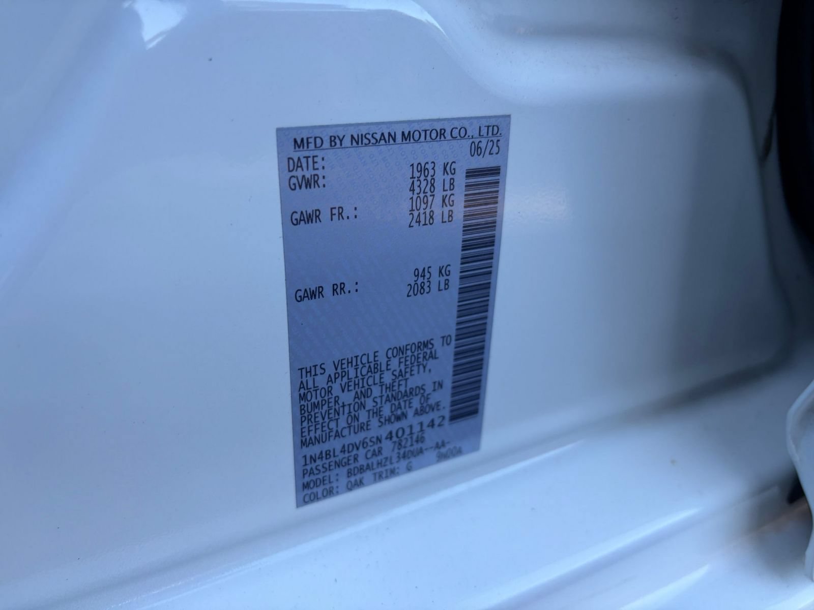 Used 2025 Nissan Altima 2.5 SV FWD image 28